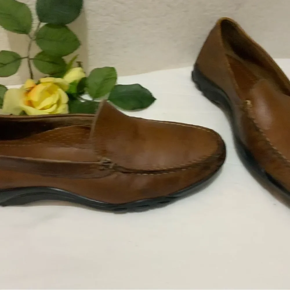 Allen Edmonds Eldorado Driving Loafers Moccasins Shoes Bison Leather Men’s 8.5 D
